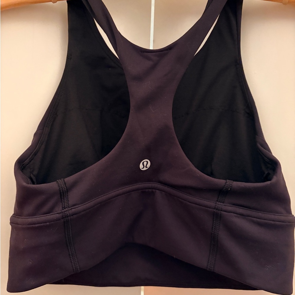 lululemon athletica Wunder Train Long Line Black Sports Bra